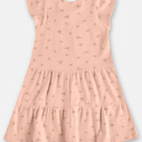Vestido Infantil Volados Floral – Verde, Rosa y Blanco