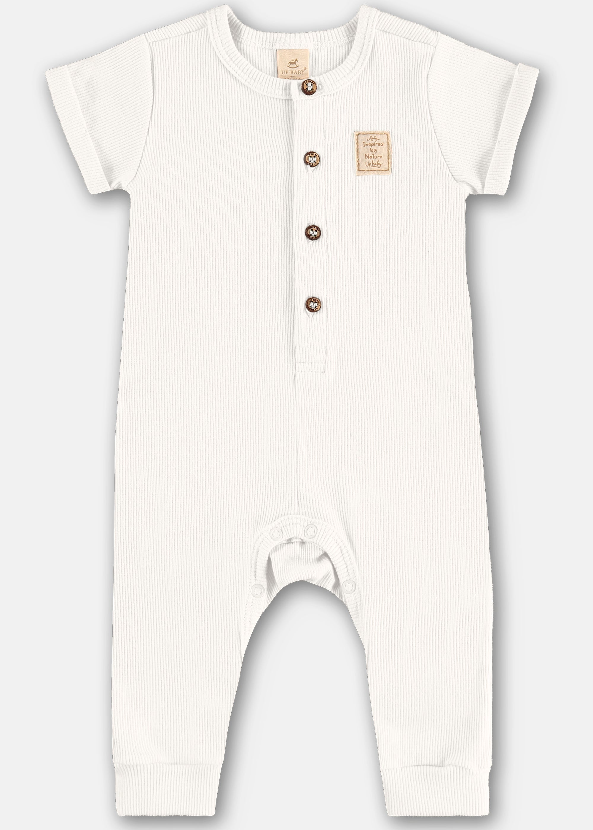 Enterito Unisex de Algodón – Blanco, Rosado y Verde (0 a 18 meses)