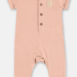 Enterito Unisex de Algodón – Blanco, Rosado y Verde (0 a 18 meses)