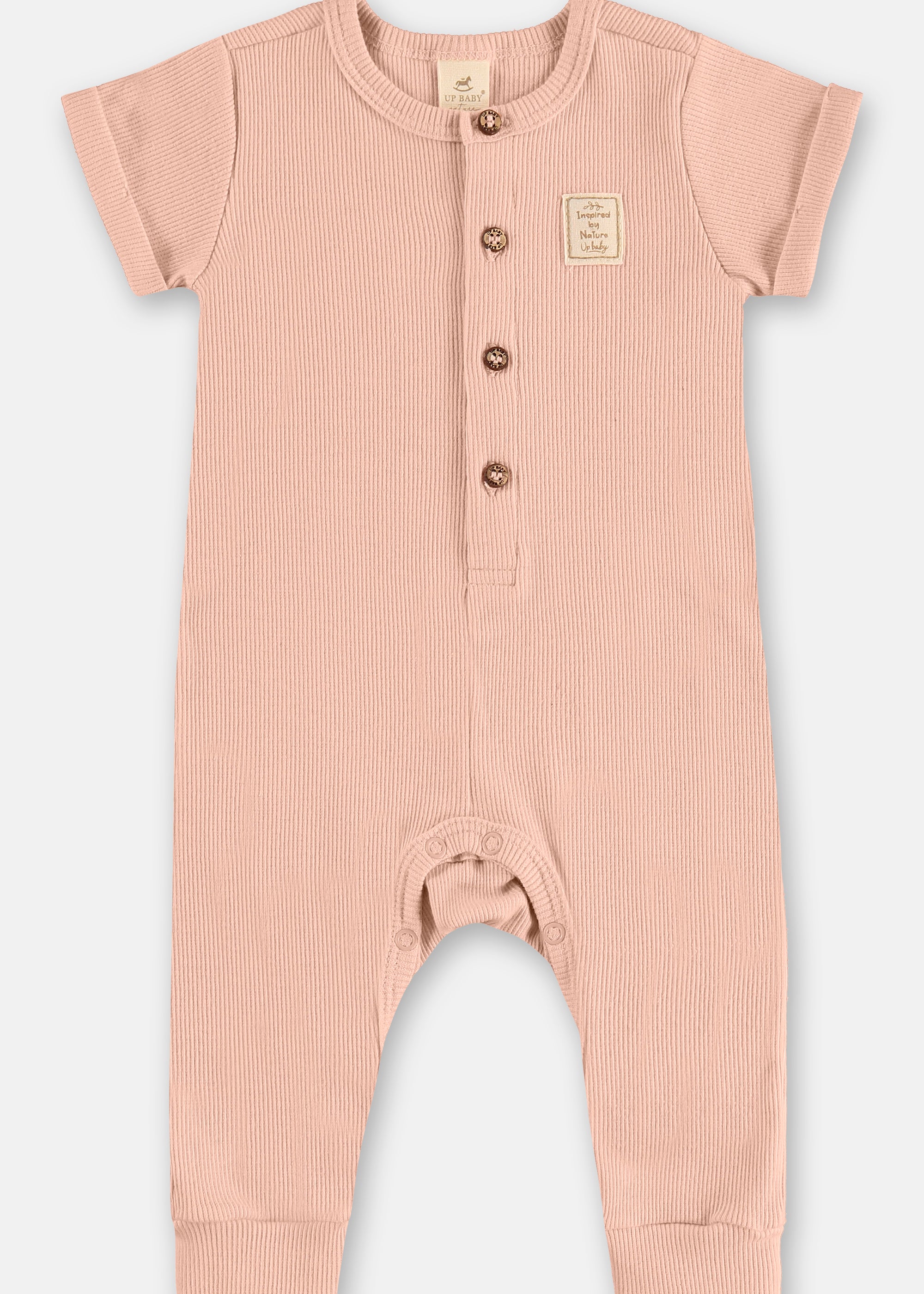 Enterito Unisex de Algodón – Blanco, Rosado y Verde (0 a 18 meses)