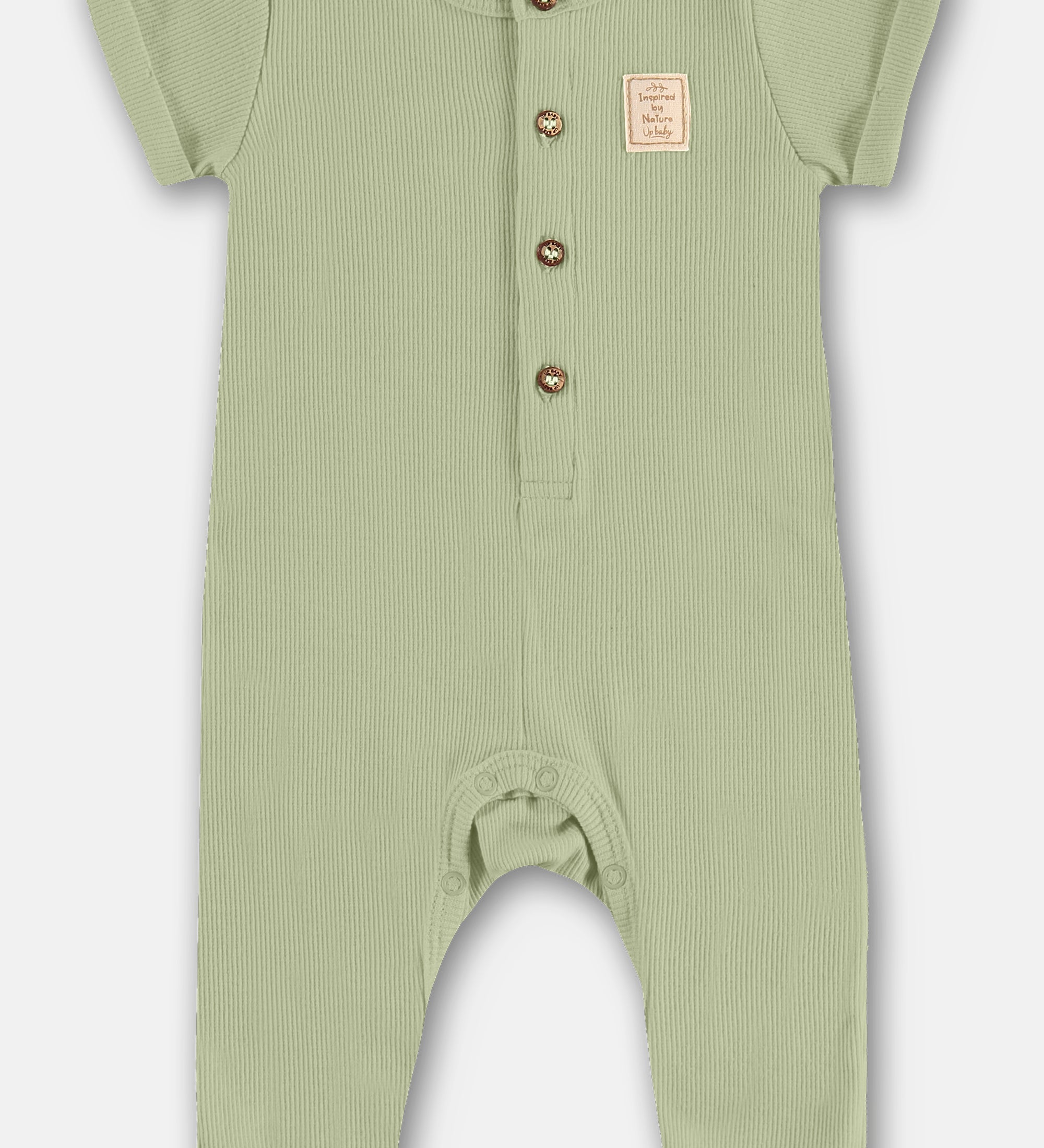 Enterito Unisex de Algodón – Blanco, Rosado y Verde (0 a 18 meses)