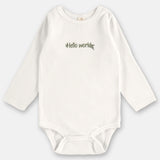 Conjunto Newborn Unisex 100% Algodón – Body + Pantalón “Hello World”
