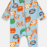 Pijama Enterito Animales del Bosque – 100% Algodón