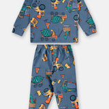 Pijama Infantil Vehículos y Dinosaurios – 100% Algodón