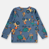 Pijama Infantil Vehículos y Dinosaurios – 100% Algodón