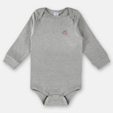 Ajuar Bebé 100% Algodón Gris – Body, Panties y Enterito