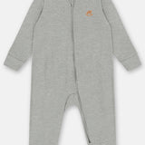 Ajuar Bebé 100% Algodón Gris – Body, Panties y Enterito
