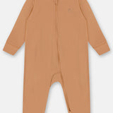 Ajuar para Bebé 3 Piezas Algodón Camel – Body, Pantalón y Enterito