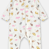 Pijama Enterito Bebé Algodón Estampado Animales