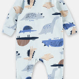 Pijama Enterito Bebé Algodón Estampado Dinosaurios