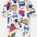 Pijama Enterito Bebé Algodón Estampado Maquinaria