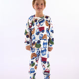 Pijama Niño 2 Piezas Algodón Estampado Vehículos