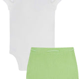 Conjunto Body con Short Tejido Verde Pastel