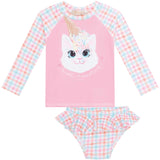 Conjunto traje de baño UV50+ Gatito