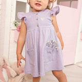 Vestido Waffle con Cubrepañal