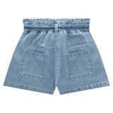 Short de Mezclilla con Cinturón Trenzado
