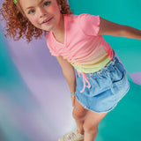 Falda Jeans con Bolsillos