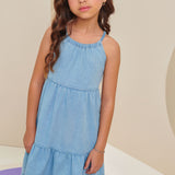Vestido Ligero Denim Con Tirantes