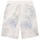 Short Estampado Hojas Tropicales Crudo