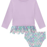 Conjunto traje de baño estilo sirena UV50+