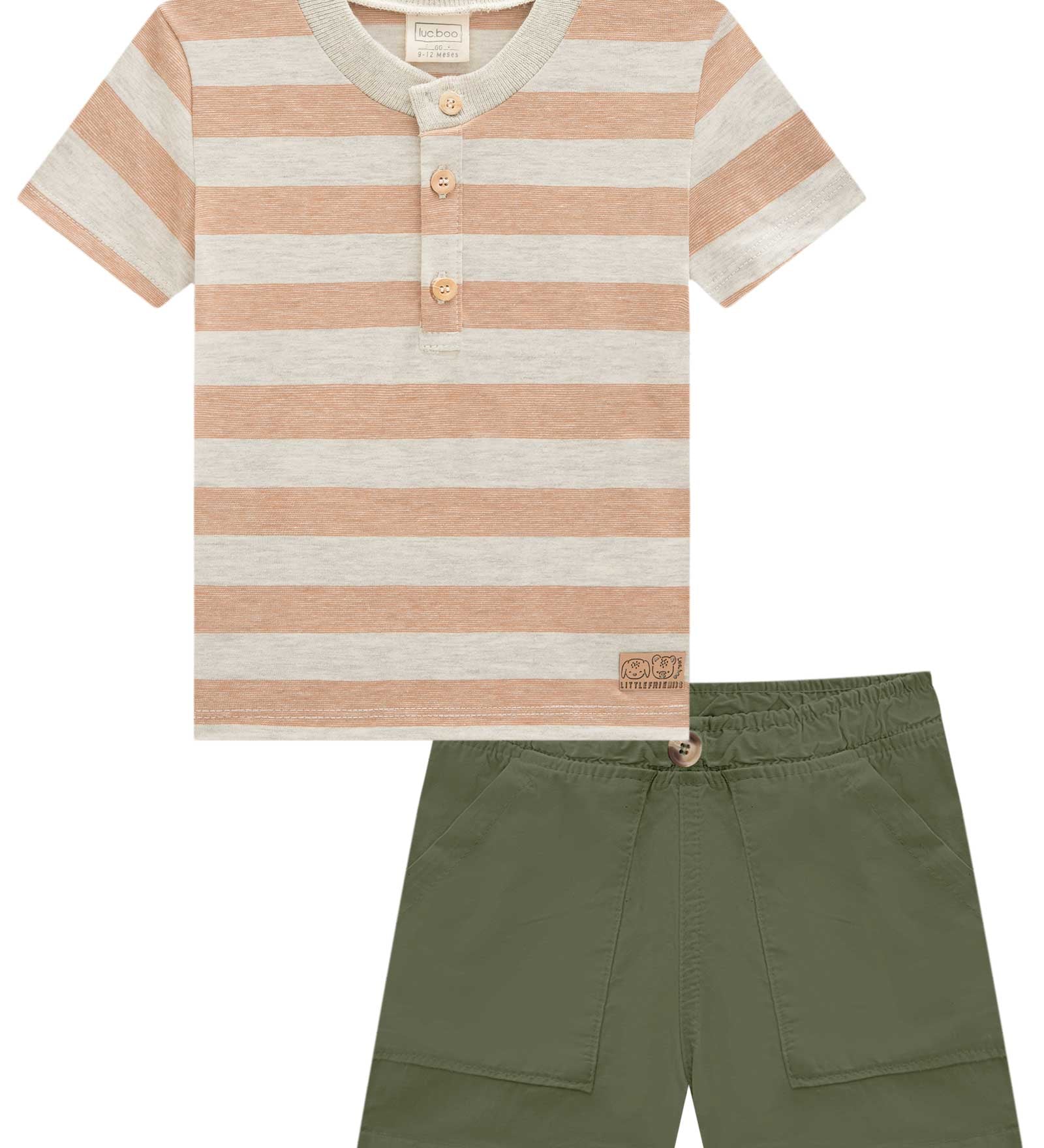 Conjunto de Polera Rayada y Short