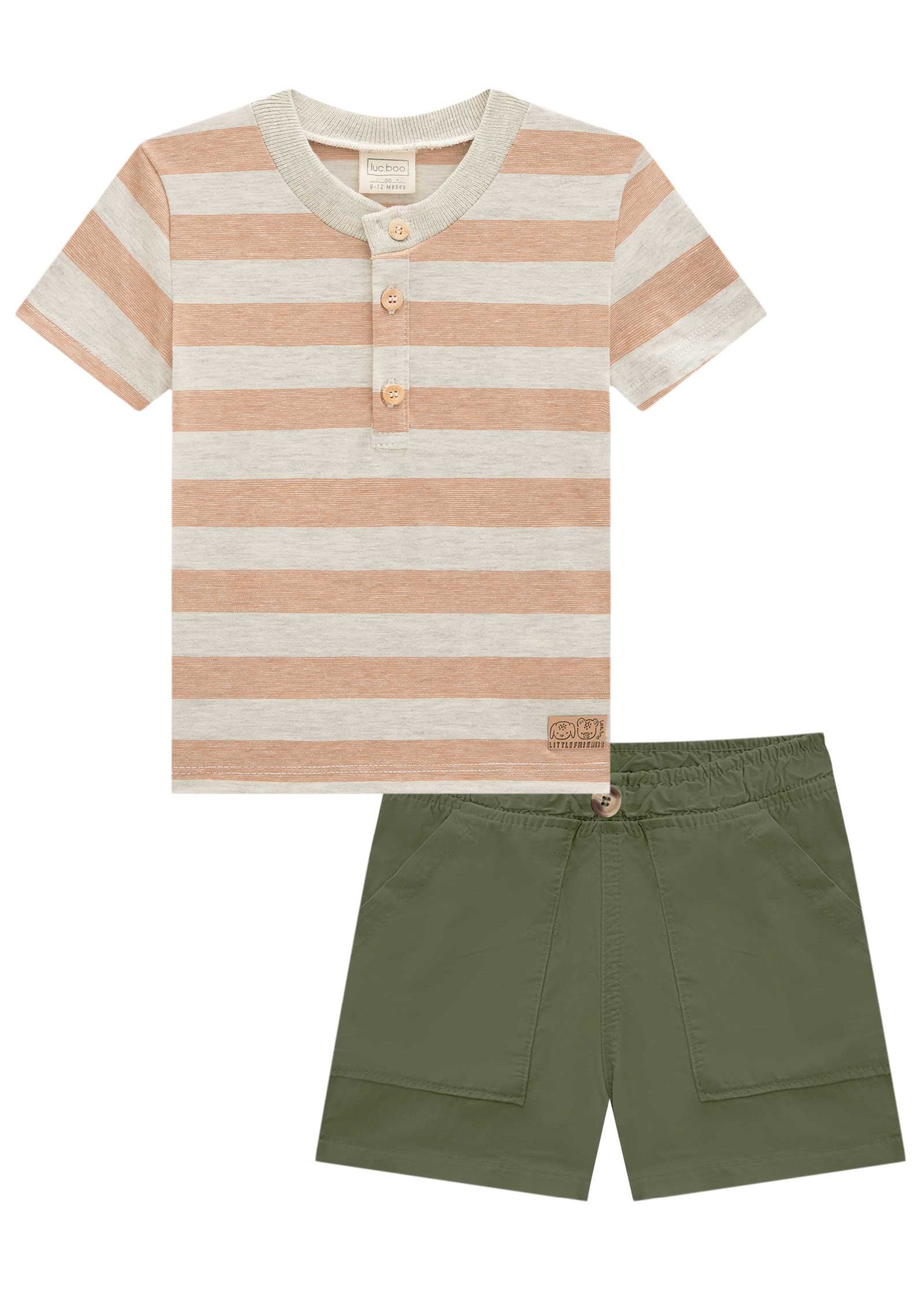 Conjunto de Polera Rayada y Short