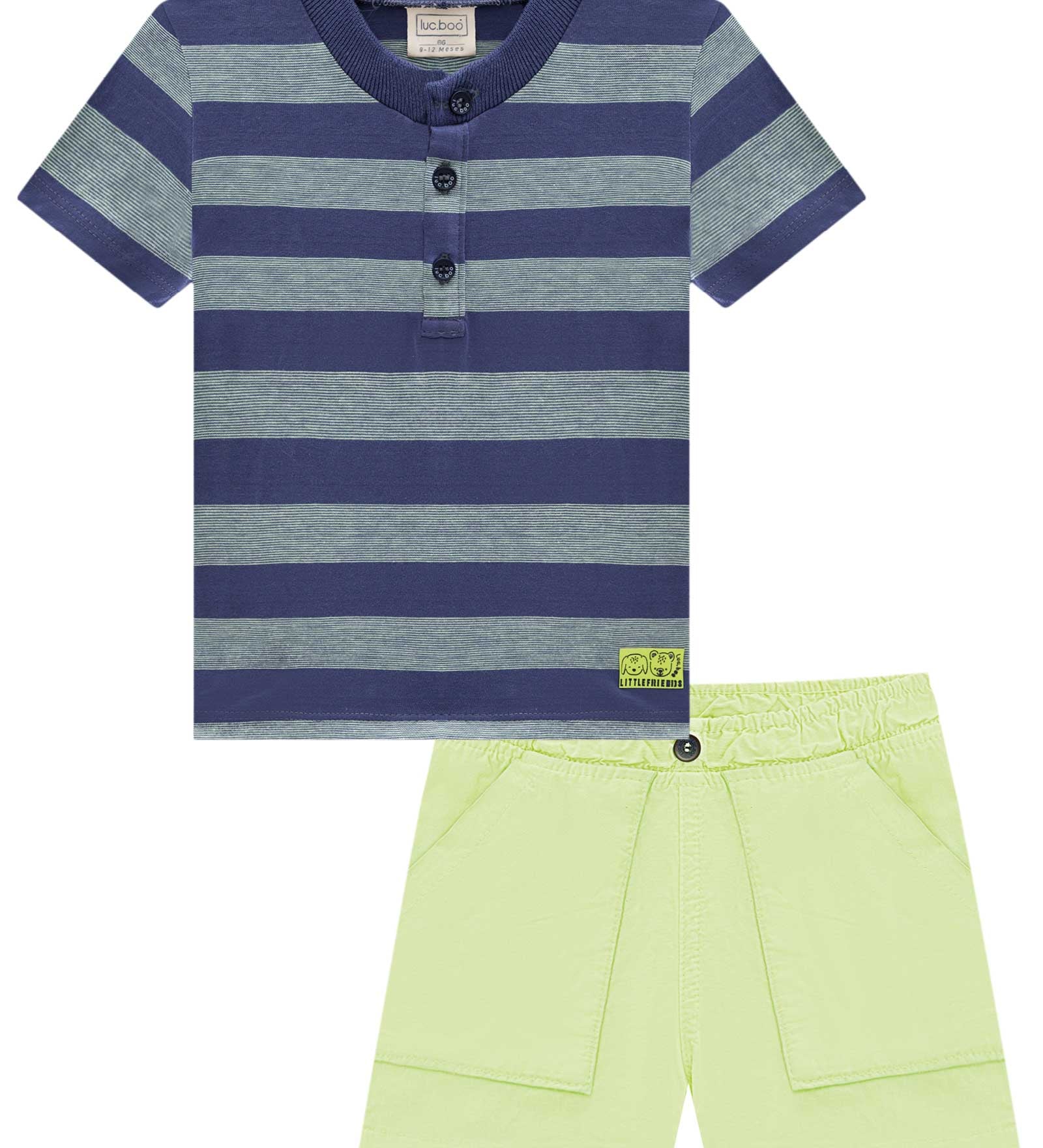Conjunto de Polera Rayada y Short