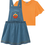 Vestido Espalda Arcoíris y Polera