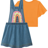 Vestido Espalda Arcoíris y Polera