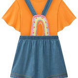 Vestido Espalda Arcoíris y Polera