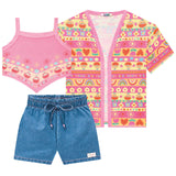 Conjunto Kimono Short y Crop Top