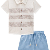 Conjunto Camisa Piqué Hawai y Short