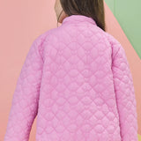 Chaqueta Acolchada Rosa Corazones