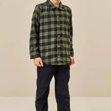 Camisa Franela a Cuadros Forest Green