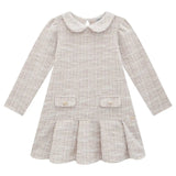 Vestido Tweed Cuello Peter Pan