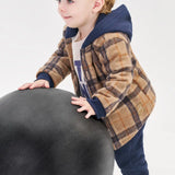 Chaqueta Franela Gorro Azul