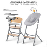 Silla de comer evolutiva LIVY 4 en 1 Wood + Mecedora Calmee - KinderKraft