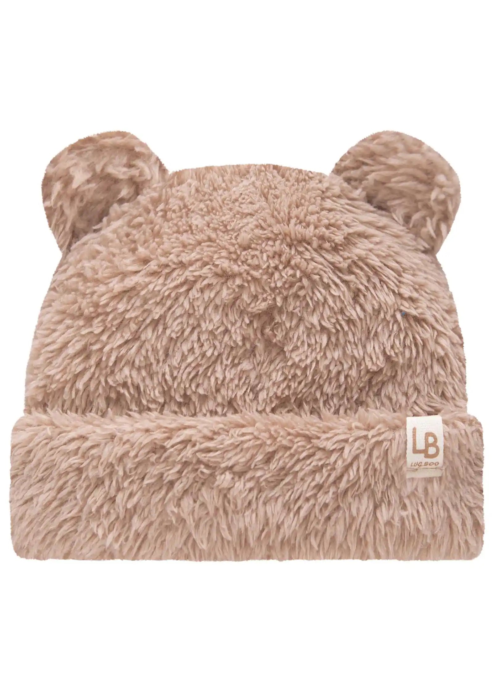 Gorro Peluche Orejitas Osito