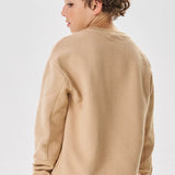 Polerón Beige Johnny Fox con Relieve