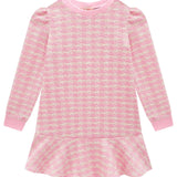Vestido Rosado Tejido con Vuelo