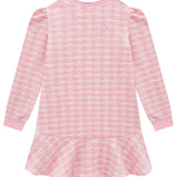 Vestido Rosado Tejido con Vuelo