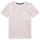 Polera a rayas con bolsillo delantero