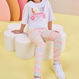 Calzas estampadas pastel