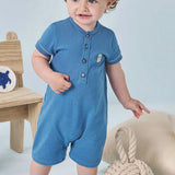 Enterito bebé algodón botones frontales