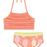 Bikini Niña Piñas Coral – 2 Piezas Kukie
