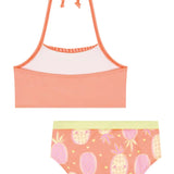 Bikini Niña Piñas Coral – 2 Piezas Kukie
