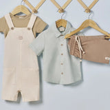 Conjunto Niño Camisa Verde Agua + Short Arena