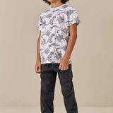 Polera Dinosaurios Blanco Niño