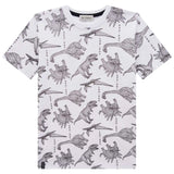 Polera Dinosaurios Blanco Niño