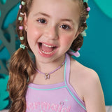 Traje de Baño Sirenita 3 Piezas con Faldita de Tul